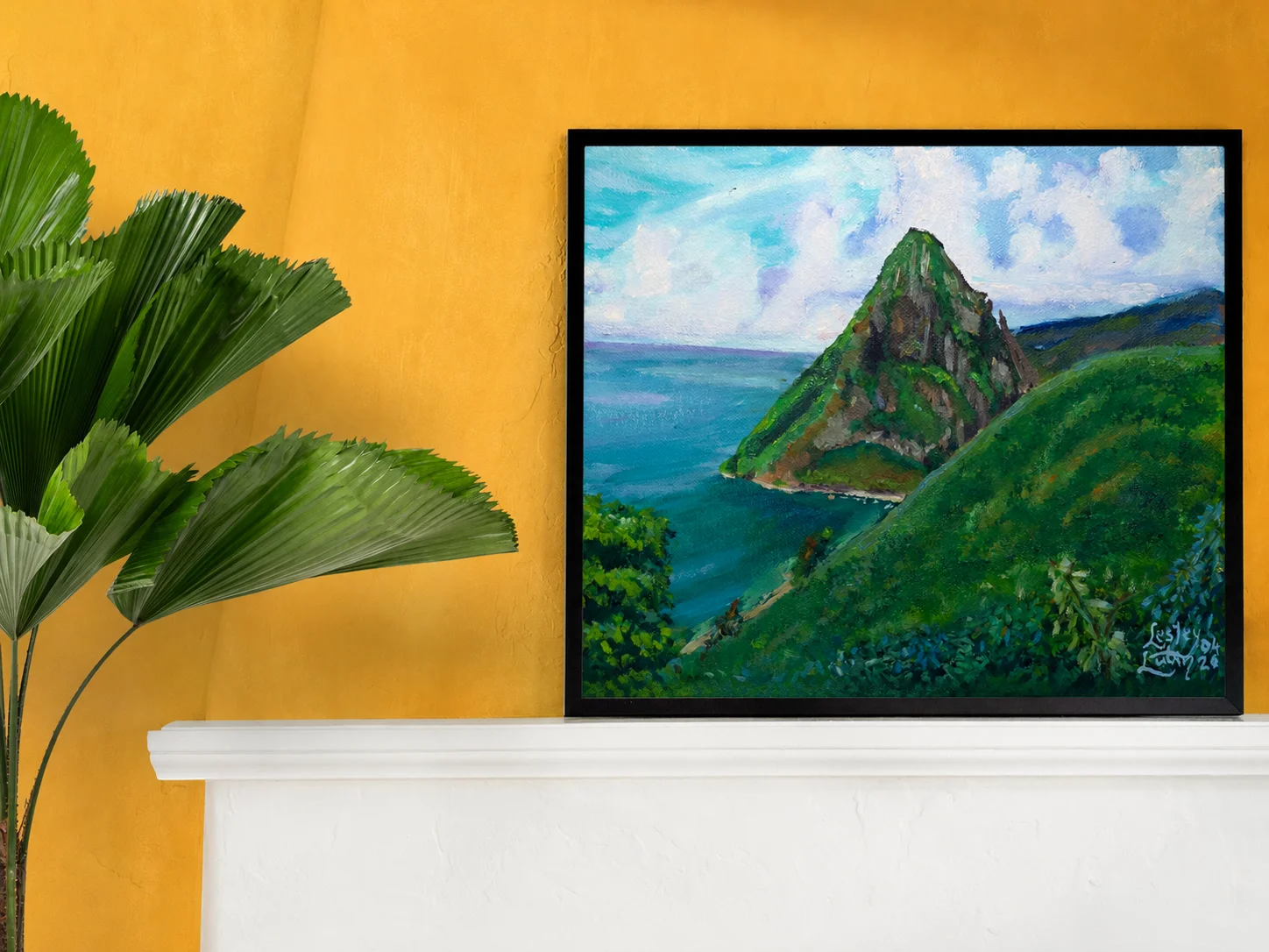 View from Tèt Paul — Piton mountain landscape
