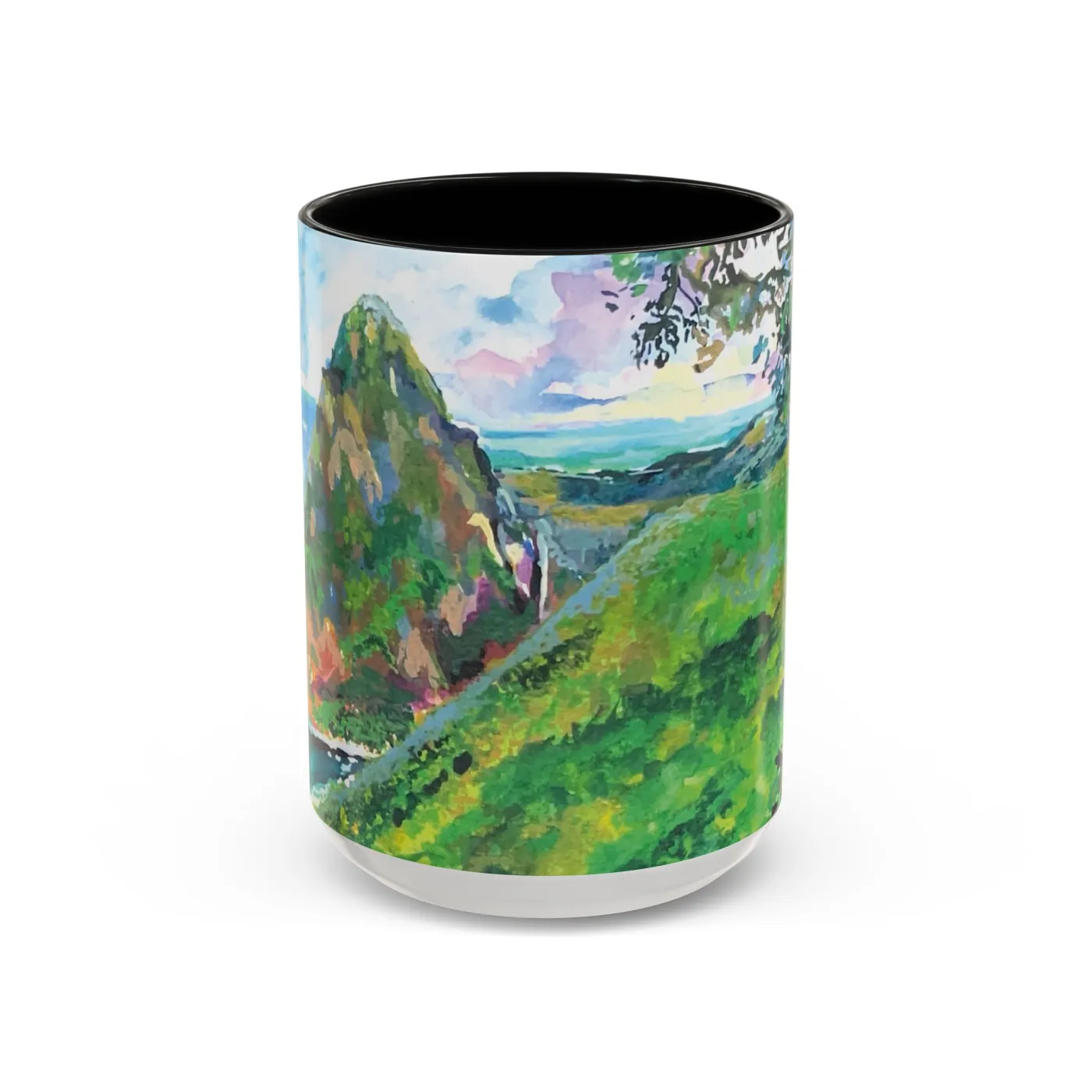 View from Tèt Paul — Accent Mug (Black)