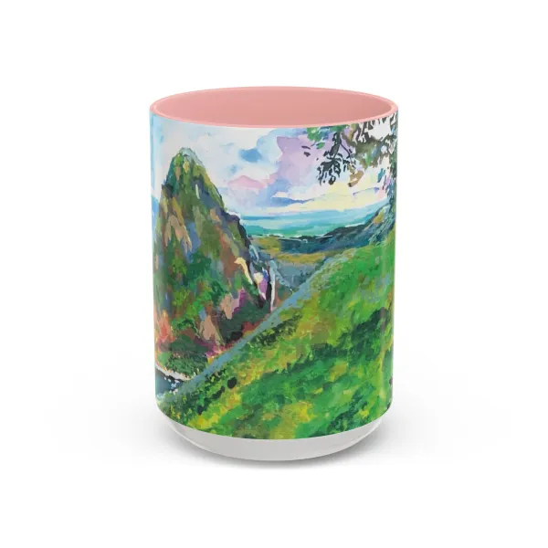View from Tèt Paul — Accent Mug (Pink)